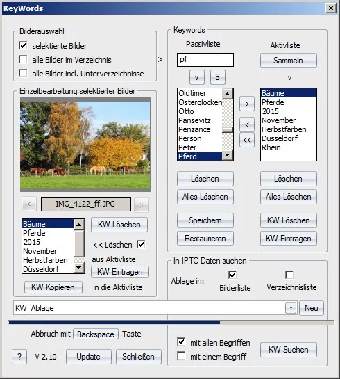 Ressource 'KeyWords'